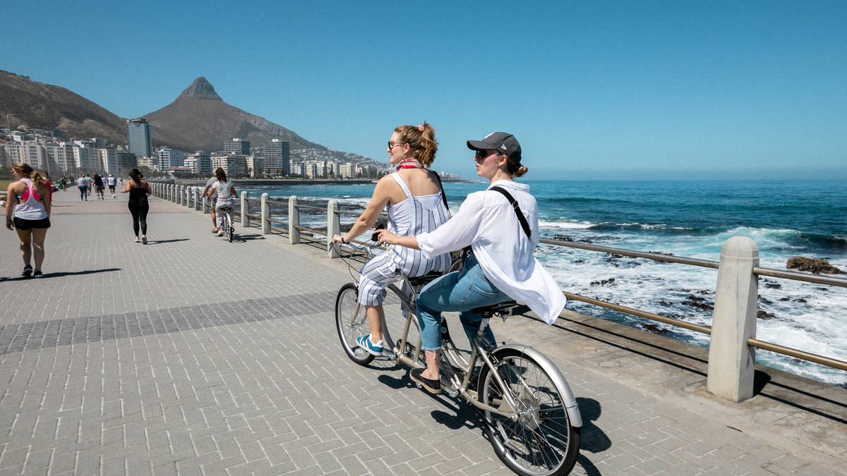 Radfahren in Sea Point Kapstadt